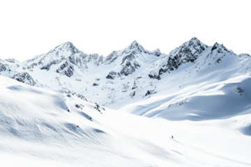 a person skiing down a snowy mountain side