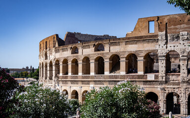 View of the Colosseum in Rome