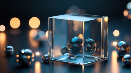 Frosted glass 3D graph depicting financial growth, clean modern design, centered composition. Symbolizes progress and innovation in finance.