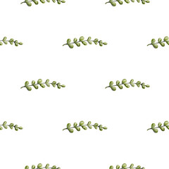 Chickens and leaves pattern in watercolor design for textiles and wrapping paper