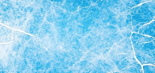 Abstract Light Blue Grunge Texture with White Cracks