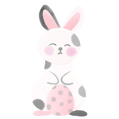 easter bunny with egg