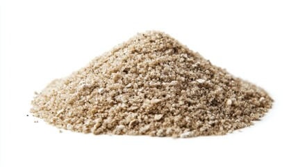 Sand on the Beach, Isolated on White