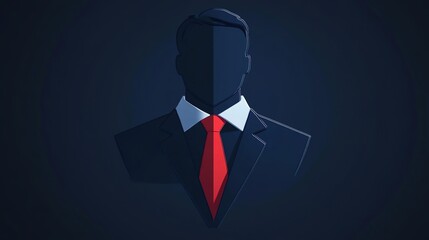 Logo design for a recruitment company or agency, symbolizing a staff factory with a factory pipe and an employee's profile in a tie. A professional, corporate-style design representing workforce 