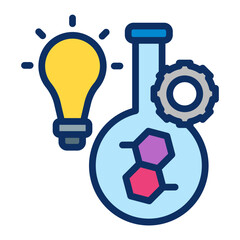 Synthesis Vector Line Filled Icon Design
