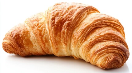 Fresh Croissant, Isolated on White