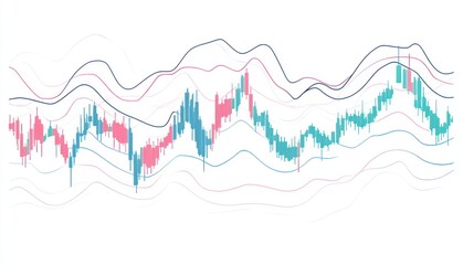 Stock market chart, financial data, technical indicators, analysis, trends