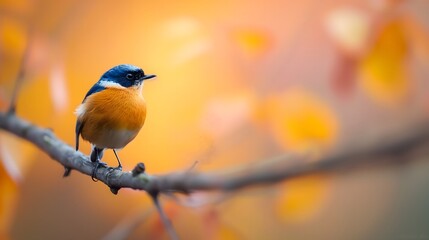 Close-Up of Endangered Bird Species Perched on a Branch