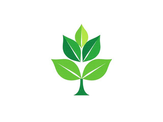 Obraz premium Ecology Logo Green Sheet Design . Green leaves. Symbol of nature conservation. Recyclable.