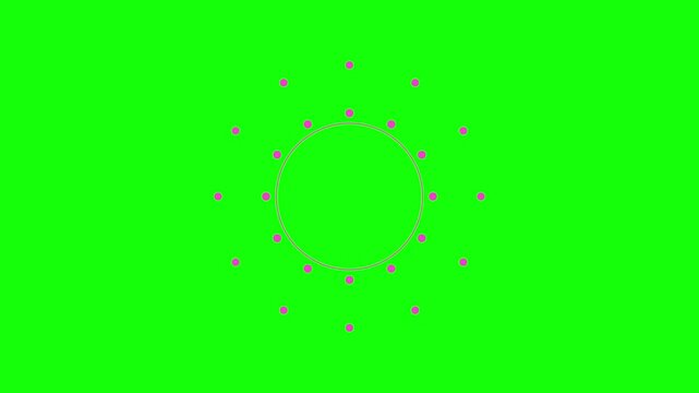 Circle Pop 3 Types (Green Screen) 4K | Abstract Bubble Animation for VFX and Motion Graphics