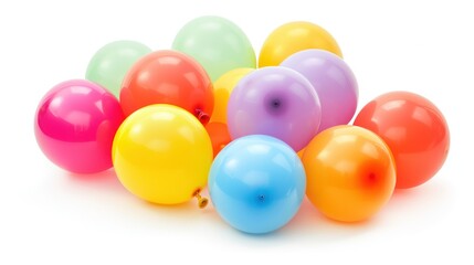 Balloons, Isolated on White