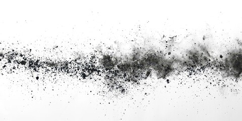 Fototapeta premium Black line with white dots