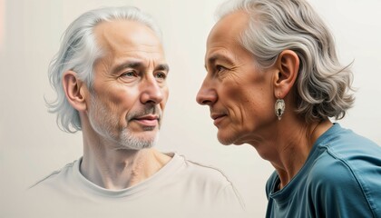 Contemplative Portrait of Elderly Man