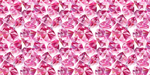 Fototapeta premium Colorful diamond pattern creating a stylish and vibrant seamless background for various creative projects. pink diamonds background