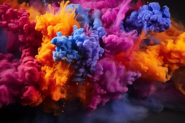 Fototapeta premium The worlds best background with colorful smoke