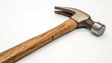 Claw Hammer on White Background