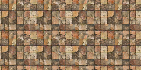 Explore a seamless tile pattern showcasing earthy tones and textures for versatile design applications. seamless tile texture