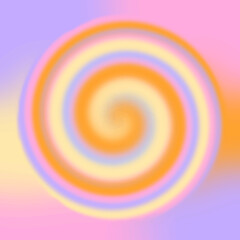 soft orange swirl gradient cotton candy for background