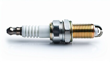 car spark plug isolated white background