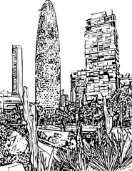 architecture, building, drawing, sketch, church, vector, city, illustration, old, travel, castle, art, paris, europe, town, vintage, house, cathedral, tower, design, draw, landmark, ancient, london, d