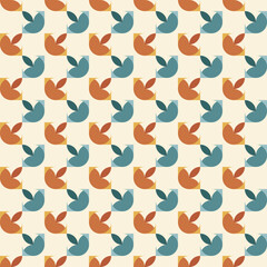 abstract vintage background with repeat patterns. Seamless abstract multicolor pattern.