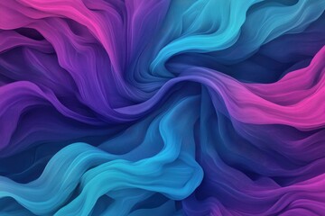 Obraz premium Colorful swirling patterns in vibrant shades of blue, purple, and pink create an abstract artwork