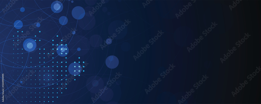 Aufkleber abstract high technology and science background
