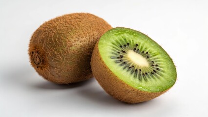 Fototapeta premium Kiwi Fruit on White Background