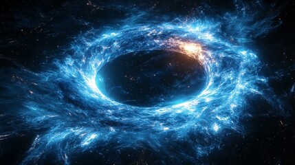 Quantum Field and Energy Particles in a Glowing Cosmic Space