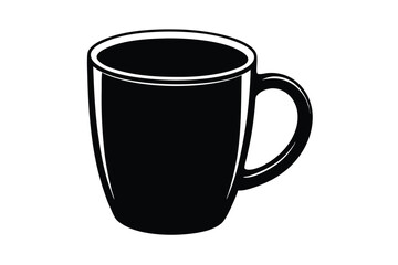 Obraz premium coffee cup or mug silhouette vector