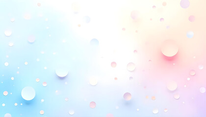 A soft pastel blob scatter design with gentle, organic shapes in baby blue, peach, and lavender, creating a dreamy effect