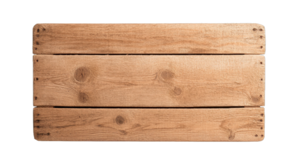 Natural wooden cutting board, light wood grain texture, spacious design for food preparation or serving, ideal for kitchen use. Isolated on white background or PNG