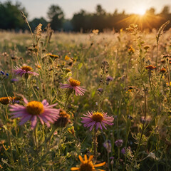 Fototapeta premium wild flowers in the field