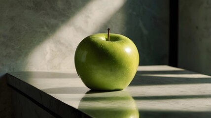 green apple on a table