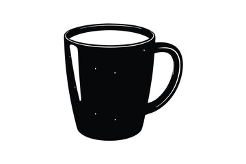 Coffee Mug vector silhouette illustration