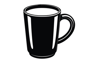 Coffee Mug vector silhouette illustration