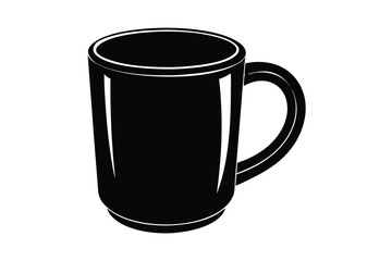 Coffee Mug vector silhouette illustration