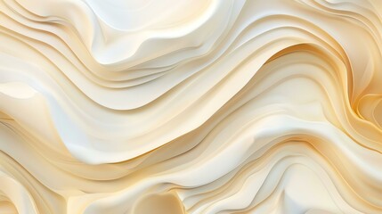 Obraz premium A stunning abstract texture featuring soft, flowing waves in beige and cream tones, perfect for backgrounds, graphic design, and creative projects that evoke calmness and elegance.