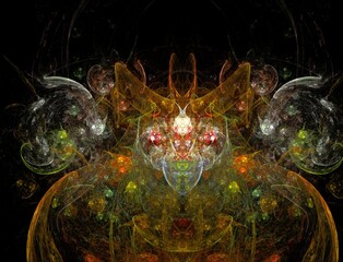Imaginatory fractal abstract background Image