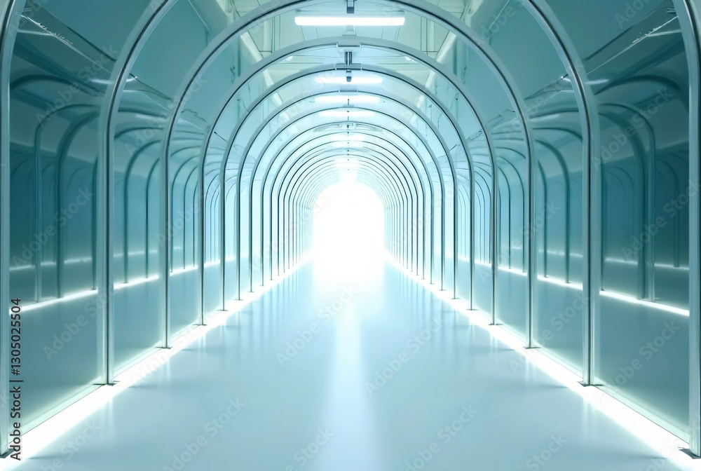 Canvas Prints illuminatedglasstunnel