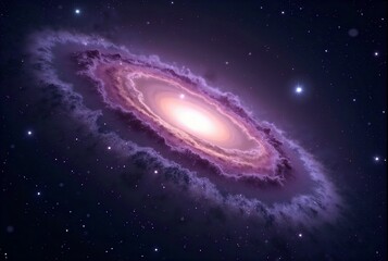 Naklejka premium space galaxy in space