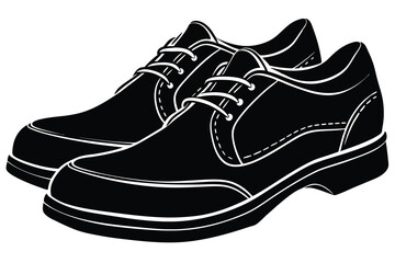Silhouette of Athletic Running Shoe
