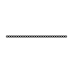 Fototapeta premium Border frame icon, divider horizontal line vector shape icon for decorative vintage doodle element for design in vector illustration