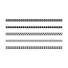 Border frame icon, divider horizontal line vector shape icon for decorative vintage doodle element for design in vector illustration