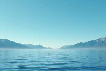 SereneLakeScenewithDistantMountains