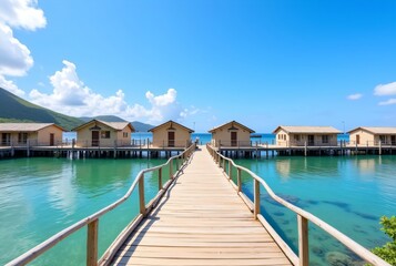 Fototapeta premium tropical resort on the sea