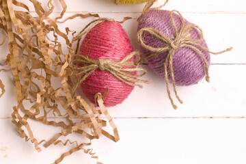 easter chicken glasses on white background