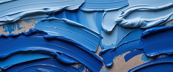 elegant blue theme paint brush strokes abstract background concept backdrop illustration cartoon