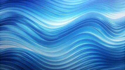 Obraz premium A soothing abstract background featuring fluid blue waves with a soft gradient, evoking calmness, movement, and energy. Ideal for digital, technology, and modern design concepts.