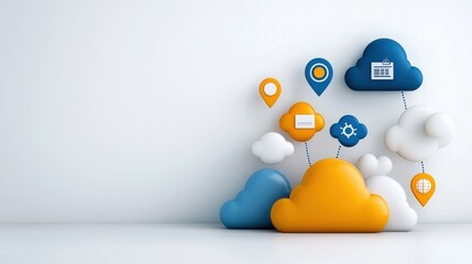 Cloud Computing and Digital Technology Solutions for Modern Business and Workplace  of various cloud based services applications and digital tools to enhance organizational efficiency